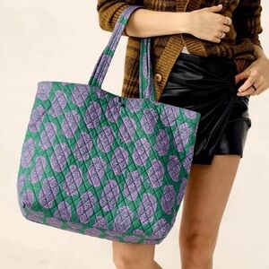 VERA BRADLEY ICONIC Paisley GREEN PURPLE JACKET ORIGINAL Tote NWT 50296-20441